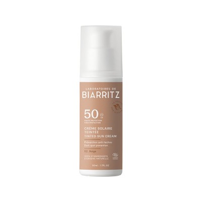 Crema Solare Viso Colorata SPF50 Beige Laboratoires de Biarritz | Volo di Fiori EcoBio Distribuzione