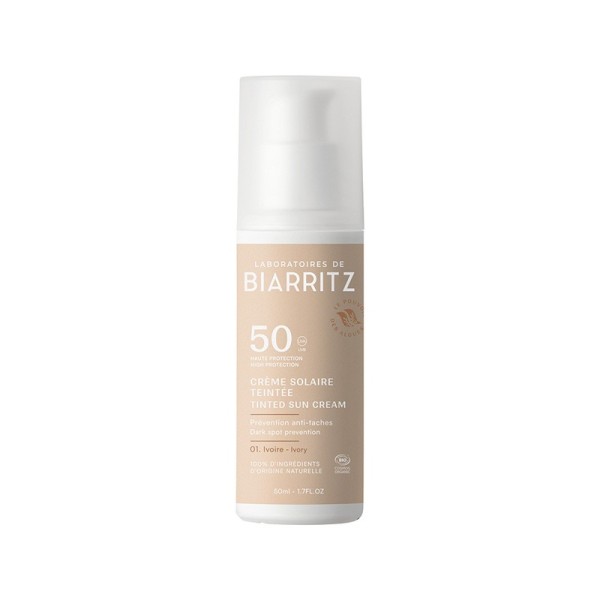 Crema Solare Colorata "AVORIO" Bio Viso SPF 50 50 ml