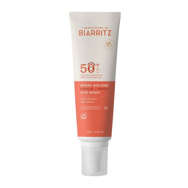 Spray Solare Viso & Corpo SPF 50+ Family Size Nuovo Formato 150 ml - Ipoallergenico. A partire dai 6 mesi di età.